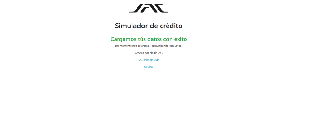 Paso a paso del simulador de credito 6
